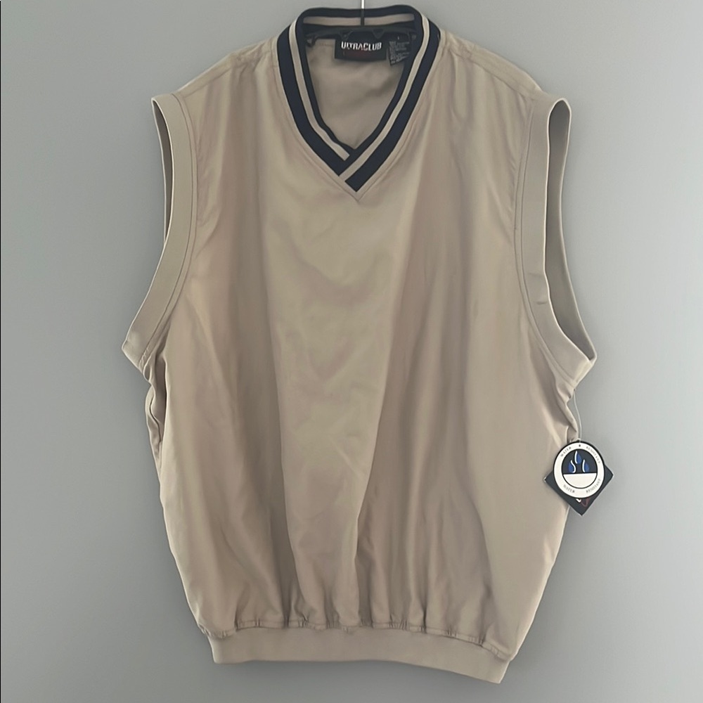 Beige Ultra Club Collection Sleeveless Vest